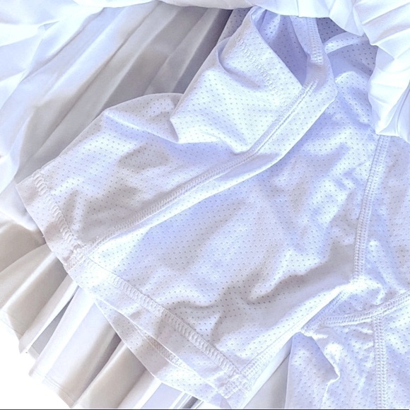 Jack Smith Pleated Mini Skirt/Skort Women’s Large White NWT Tenniscore - Picture 5 of 13